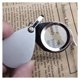 thumbnail image 4 of 2 uds 30mm 3X lupa plegable de bolsillo lupa de lectura lupa con llavero plateado, 4 of 4