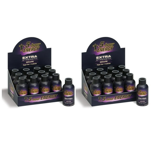 5 Hour Energy Shot Extra Strength Grape- 24 Pack of 2 Ounce Bottles