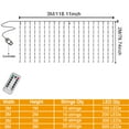 thumbnail image 5 of USB LED Curtain String Lights Hanging Window Lights with Remote Connectable Festival Decor Fairy Lights Bedroom Outdoor Decor (Multicolor,3X1M 100LEDs-USB), 5 of 7