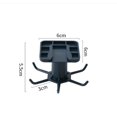 thumbnail image 4 of Colgador para utensilios de cocina TUNC Gancho giratorio 360 grados 6 puntas negro, 4 of 4
