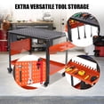 thumbnail image 4 of Accreate Heavy-Duty Steel Welding Table – 600 lbs Load Capacity, 161 Fixed Holes, 11 Hooks, Orange, 4 of 7