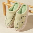 thumbnail image 5 of Fuzzy Slippers For Women Couples Men On Furry Flat Home Winter Round Toe Keep Warm Prints Slippers Shoes Warm Cozy Winter House Slippers Bedroom Indoor House Shoes, 5 of 6