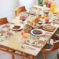 thumbnail image 2 of Pioneer Flower Floral Print Pattern Summer Placemats Table Placemats Set Of 4-Linen Kitchen Washable Placemats Table Mats 12x18 Inch Non-Slip Heat Resistant, 2 of 5