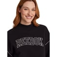 thumbnail image 4 of Reebok Women's Game Day Fleece Contrast Stitch Mock Neck Top, Sizes XS-XXXL, 4 of 8