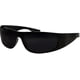 thumbnail image 1 of Super Dark Lens Black Sunglasses | Biker Style Rider | Wrap Around Frame, 1 of 3