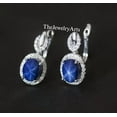 thumbnail image 2 of Blue Star Sapphire Earrings – Elegant Bride Star Earrings 925 Sterling Silver Design, Perfect for Women and Special Occasions Silver, 2 of 2