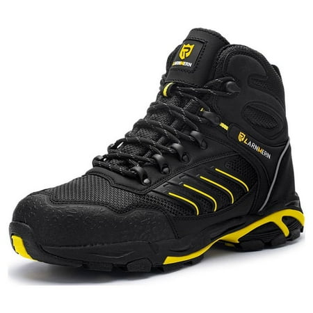 LARNMERN Steel Toe Work Boots - Slip Resistant, Puncture Proof, Static Dissipative & Comfortable