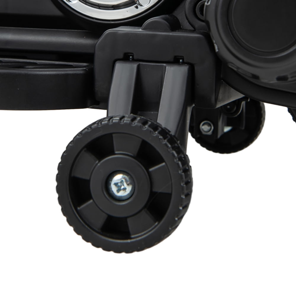 Resenkos Kids Electric Motorcycle with Training Wheels and LED Headlights-Blue, Motorcycle Toy for Children Boys & Girls
