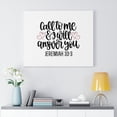 thumbnail image 2 of Scripture Walls  Call To Me And I Will Answer Jeremiah 33:3 Bible Verse Canvas Christian Wall Art Ready to Hang Unframed, 2 of 12