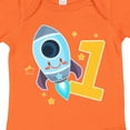 thumbnail image 4 of Inktastic Rocket Spaceship Happy First Birthday Boys or Girls Baby Bodysuit, 4 of 5