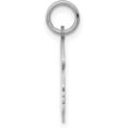 thumbnail image 2 of Solid Gold 14k White Plain Medium.027 Depth Facing Right Engravable Girl Charm - 22mm, 2 of 5