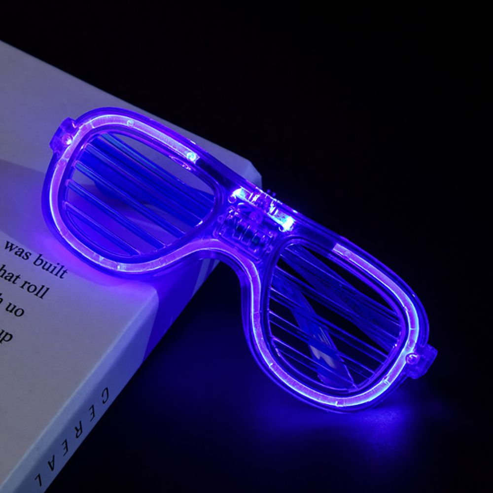 Heitepabg LED Glasses Light Up Glasses Led Shutter Shades Glasses for