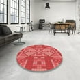 thumbnail image 4 of Ahgly Tapis Rectangulaire Rouge Lavable en Machine, 7 Pieds x 9 Pieds, 4 of 7