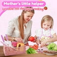 thumbnail image 6 of Toddler Knife Set for 1 2 3 Kids Kitchen Knife Set for Real Cooking & Basket, Easter Basket Stuffers Gifts,Montessori Toys for 3 4 5 6 7 8 9 10 Year Old Girls Birthday Gifts, Toddler Kitchen Tools, 6 of 7
