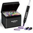 thumbnail image 1 of Marcador AnyMark, 120 colores, rotuladores de alcohol de doble punta, 1 of 6