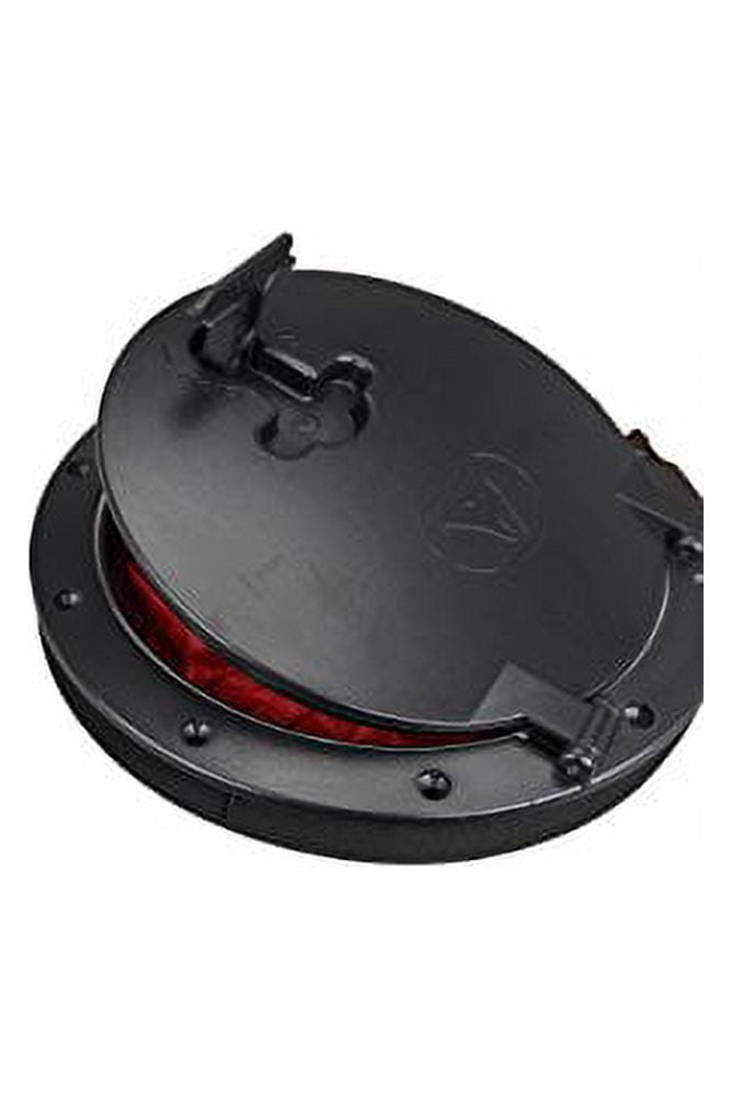 Pactrade Marine Boat Kayak Canoe Fishing Rigging Sailing Heavy Duty Black Plastic 8'' Waterproof Deck Plate Hatch Cover w/Storage Bag Lock Design
