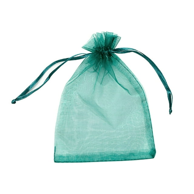100Pcs Gift Bag Satin Drawstring Organza Bags 10*15Cm Souvenir And Wedding For Party Birthday Candy Packaging