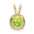 thumbnail image 3 of 14k 8mm Round Peridot Pendant XP418PE, 3 of 4