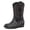 Sequins Black, variant on Girls Red Glitter Cowgirl Boots Western Round Toe Mid Calf Side Zipper Boots for Toddler Little Big Kid