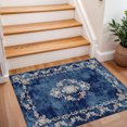 thumbnail image 3 of 2x3 Entryway Rug Bathroom Rugs for Front Door Bedroom Kitchen, Washable Vintage Print Carpet, Floor Mat with Non Slip Backing, 3 of 8