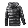 thumbnail image 2 of Gibobby Chamarras para hombre invierno chamarra de invierno para hombre, parka acolchada, carcasa impermeable extraíble, chamarra de esquí cortavientos pesada para hombre(Gris,M), 2 of 5