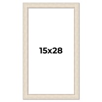 15x28 Frame White Real Wood Picture Frame Width 1.75 inches | Interior Frame Depth 0.5 inches |