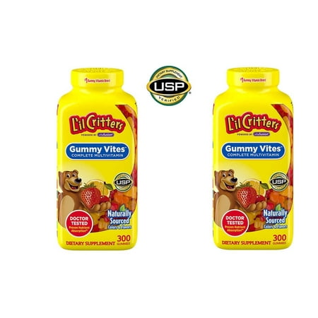 L’il Critters Gummy Vites, 300 Gummy Bears (PACK OF 2)