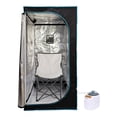 thumbnail image 5 of JOMEED 35 x 35 Inch Portable Zip Sauna w/Chair for Home Relaxation, Black, 5 of 11