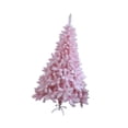 thumbnail image 2 of de Navidad artificial, adorno navideño, ilustraciones con detalles vívidos, decoración navideña, 180 cm/6 pies, para porche, tienda, hogar, Rosa Nieve, 2 of 8