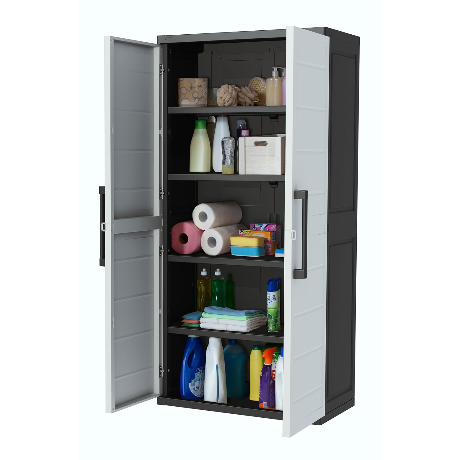 Keter Xl Plus Utility Storage Cabinet With 4 Shelves Walmart Com
