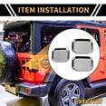 thumbnail image 2 of Unique Bargains 1 Set Exterior Door Handle Bowl Cover Trims Tailgate Handle Bowl Cover for Jeep Wrangler JL JLU 18-24 for Jeep Gladiator JT Trunk Rear Door Bowl Scratch Protector ABS Silver Tone, 2 of 6