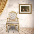 thumbnail image 3 of Franz Christoph Janneck 24x18 Gold Ornate Framed and Double Matted Museum Art Print Titled - Masquerade Ball (Masked Ball at Venice) (Mid-18th Century), 3 of 4