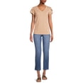 thumbnail image 2 of Nine.Eight Women Casual Loose Fit Basic Cap Sleeve Short Sleeve T-Shirt, 2 of 5