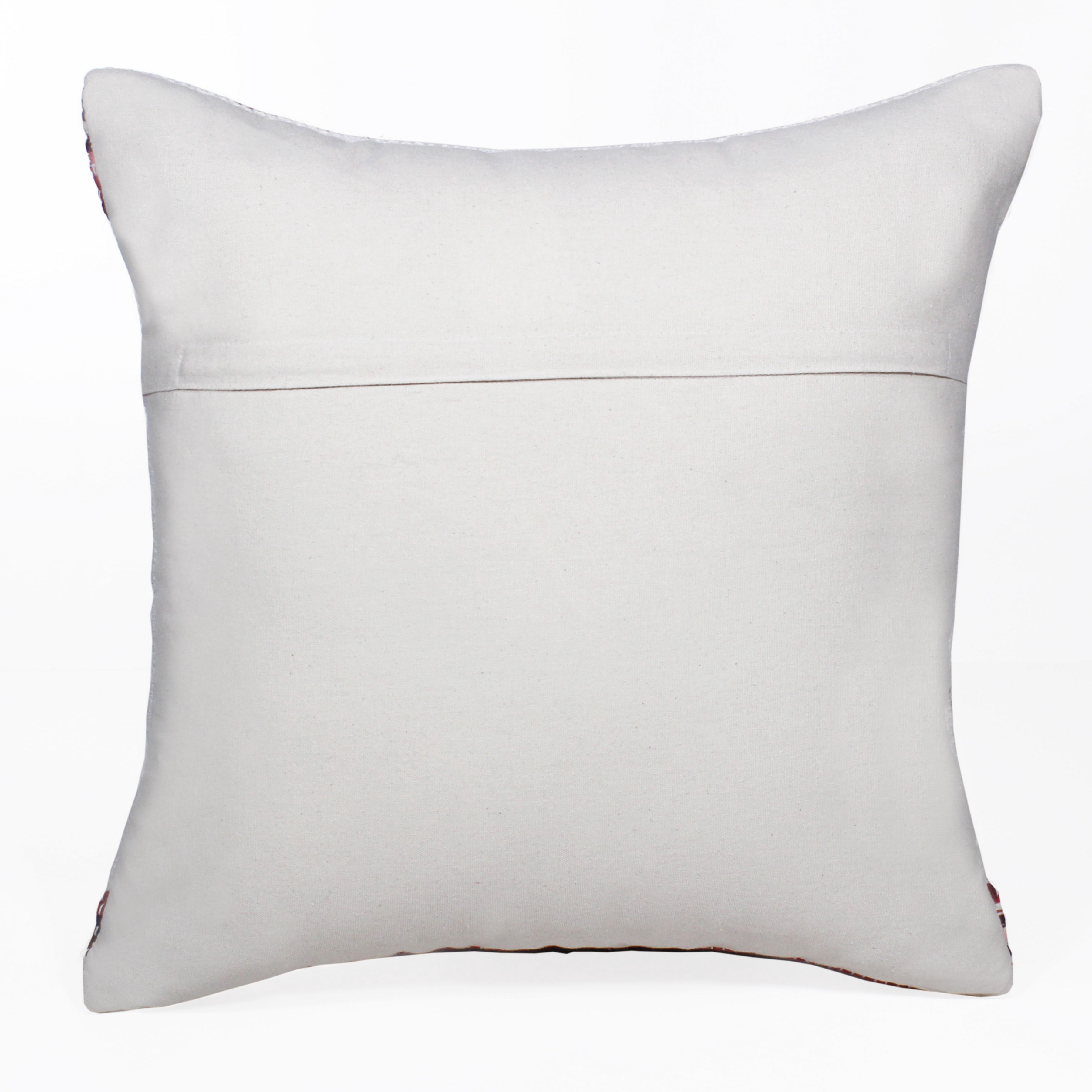 Ox Bay 20" x 20" Hand-Woven Gray/ White Medallion Cotton Blend Pillow Cover