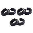 thumbnail image 1 of 3 pares de pendientes cruzados para hombre, aros con bisagras, estilo exótico, galvanoplastia, roca helada, exfoliante, moda, regalos de Hip Hop Ropa, zapatos y accesorios Miscelánea negro Minnieouse AP009691-04B, 1 of 6
