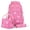 Rose Red, variant on Kids School Backpack Set for Girls, 3 in 1 School Bag with Lunch Bag & Pencil Case for Primary Middle Students - Black