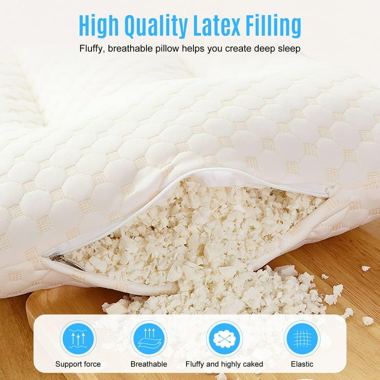 Latex top pillow walmart