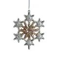 thumbnail image 5 of Adornos de árbol de Navidad acrílicos transparentes colgantes con forma de copo de nieve y carámbanos 2024 Decoración navideña para el hogar Regalos de Navidad, 5 of 5