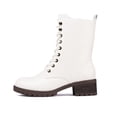 thumbnail image 4 of Botas DREAM PAIRS DMB214 blancas con cordones, media caña para mujer talla 7.5, 4 of 4