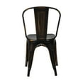 thumbnail image 2 of CSP Commerical Seating Products Oscar Antique Black Dining Chairs, Amber, 2 of 4