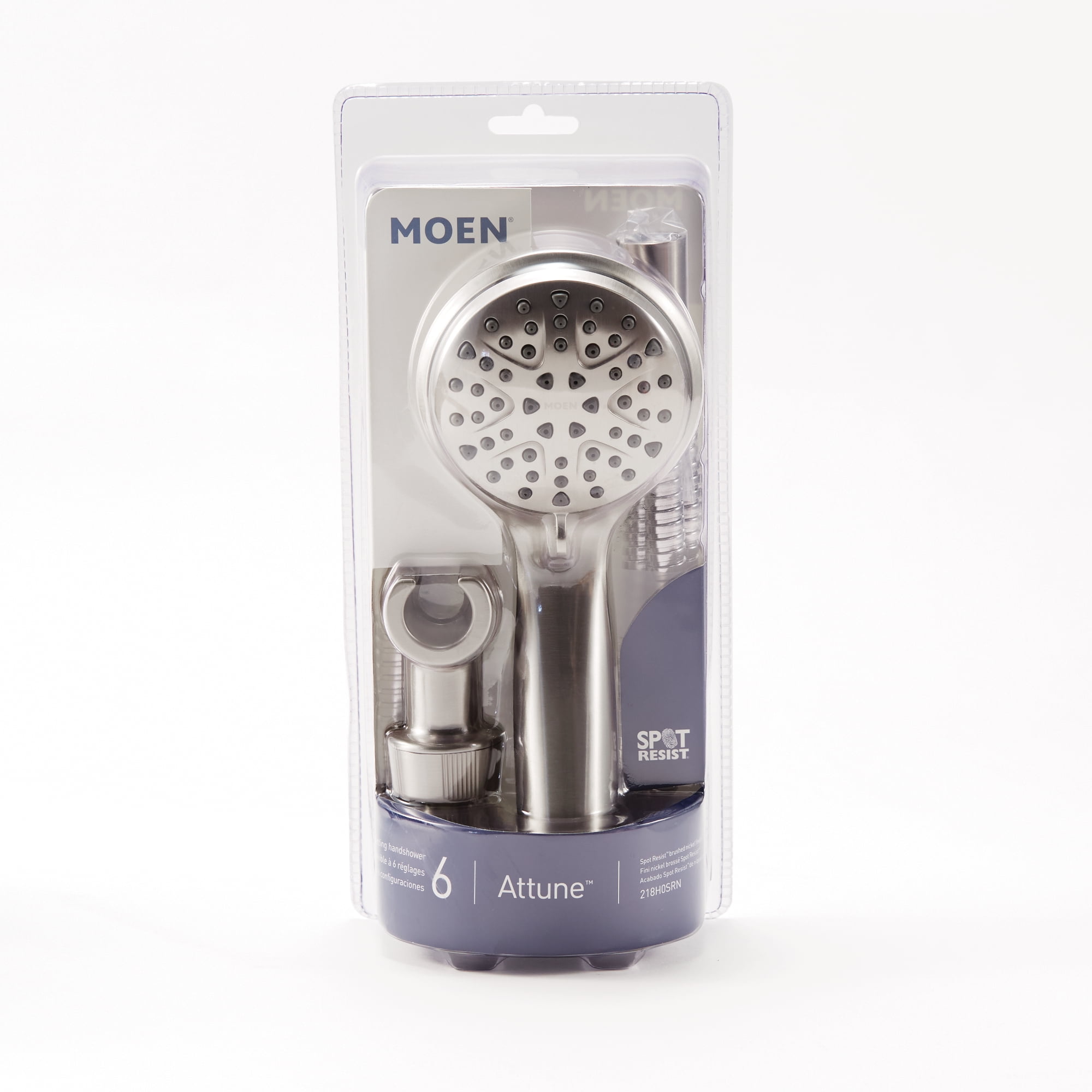 6-Mode Attune Hand Held Shower Head In Spot Resist Brushed Nickel 218H0SRN - Bed Bath & Beyond - 36289243