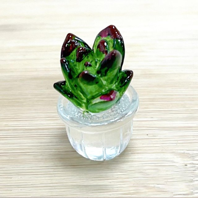 WRXMIJNHGSA Desktop Ornament Under $5 Cactus Car Center Console Decoration Transparent Resin Crafts Computer Home Decoration