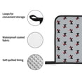 thumbnail image 4 of Honeii Polka Dot Christmas Dog Pattern Oven Mitts and Pot Holders, Silicone Oven Gloves,500 F Heat Resistant Oven Mitts Sets, 4PCS, 4 of 6