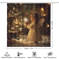 thumbnail image 2 of Shower Curtain Sets with Rugs 4 Piece Christmas Angel Non-Slip Rugs And Toilet Mat Lid Rug Accessories Garden Angel Girl Farmhouse Bathroom Decor Set for Bathroom Decor 72inch X 72inch, 2 of 8