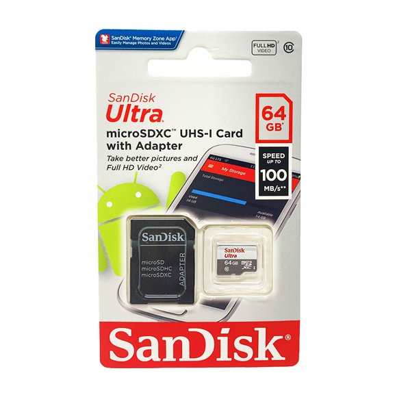 Tarjeta microSDXC SanDisk Ultra SDSQUNS-064G-GN3MN 64 GB Clase 10