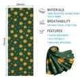 thumbnail image 2 of Dark Green Star Sun Pattern Hot Yoga Mat Towel Non Slip for Hot Yoga - Quick-Drying Yoga Mat Cover with 4 Corner Pockets with Travel Bag - Hot Yoga Towel Non Slip Grip Moisture Wicking Sweat 70"x26", 2 of 6