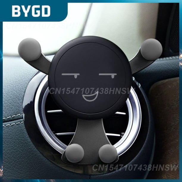 Smile Face Mount Gps Support Durable Gravity Car Phone Holder Portable Multifunctional Gravity Support Stand Smartphone Bracket02Russian Federation He Qiyong unisex