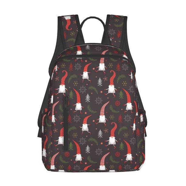 Balery Cute Christmas Gnomes Mochila ligera para hombre y mujer: duradera e impermeable, ideal para la escuela, el trabajo, viajes y uso diario.