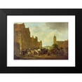 thumbnail image 2 of Isaac van Ostade 14x11 Black Modern Framed Museum Art Print Titled - A Market Place (C.1640s), 2 of 5