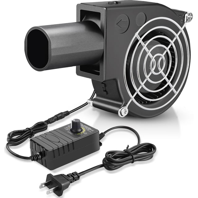 Ventilador de barbacoa GDSTIME Air Blower de 97 mm con velocidad variable de 110 V/120 V